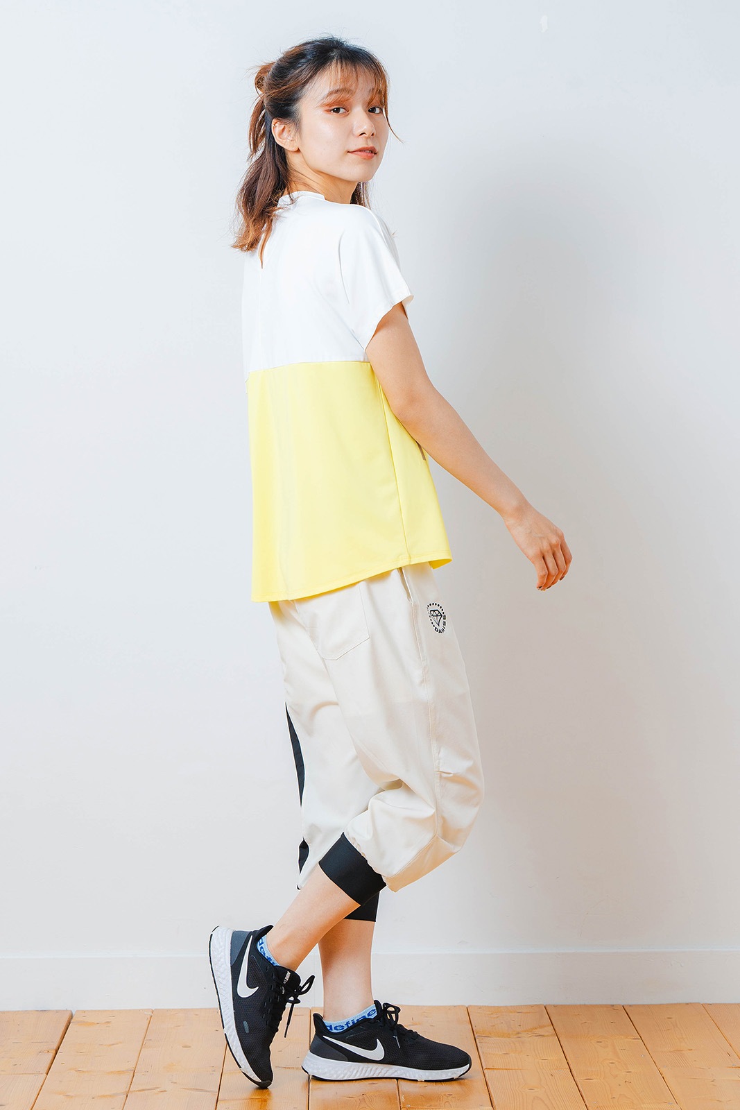 バイカラー Tシャツ  イエロー 1534-1614 