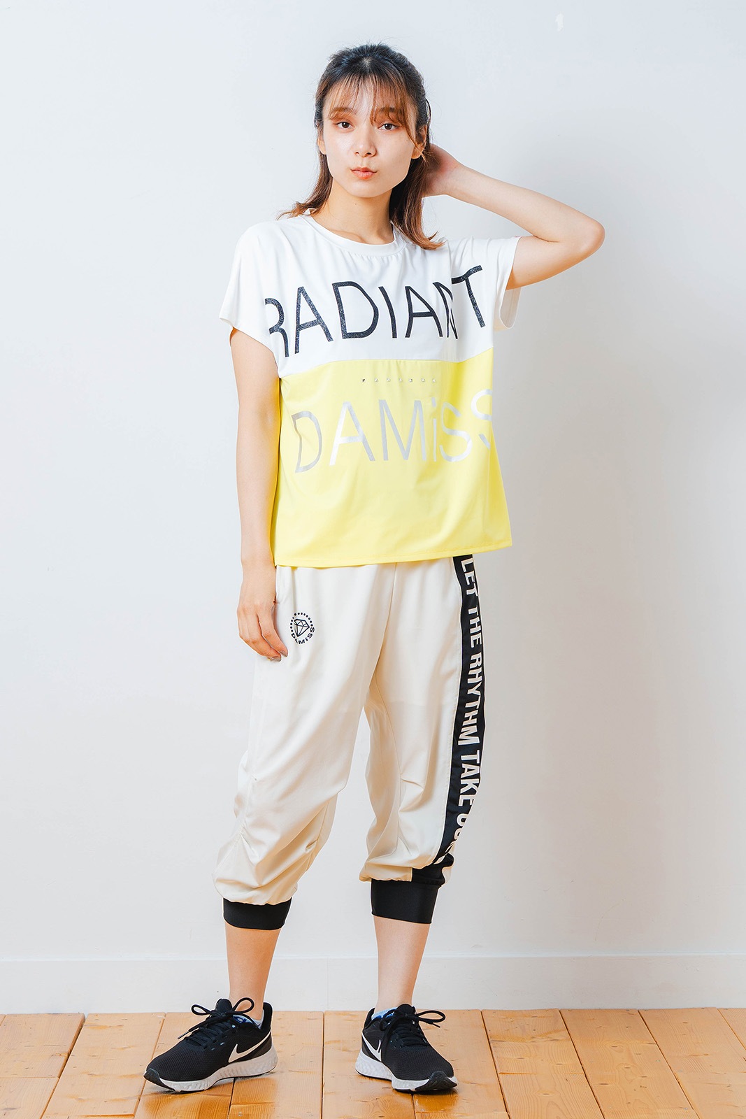 バイカラー Tシャツ  イエロー 1534-1614 