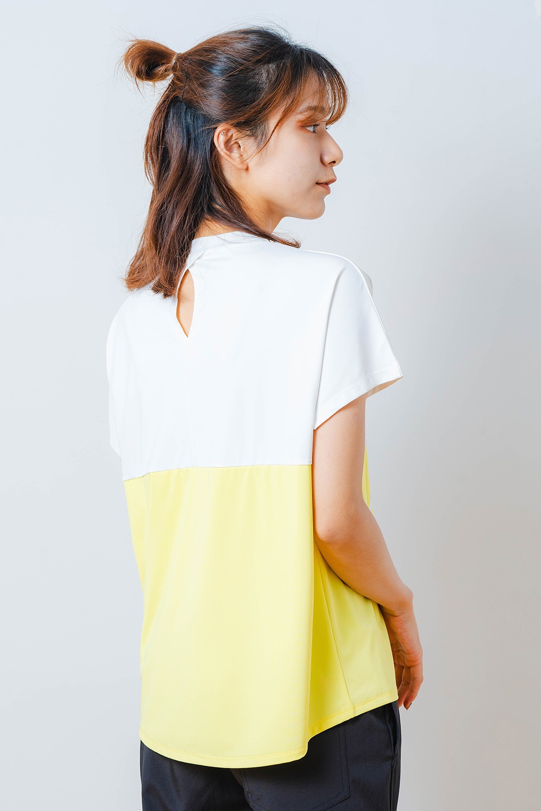 バイカラー Tシャツ  イエロー 1534-1614 