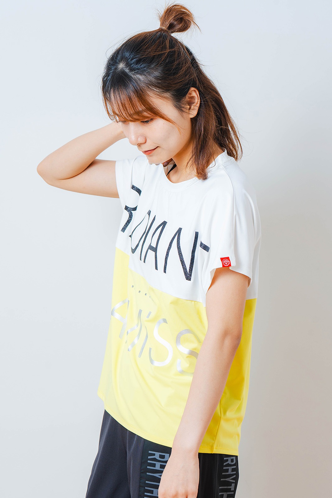 バイカラー Tシャツ  イエロー 1534-1614 