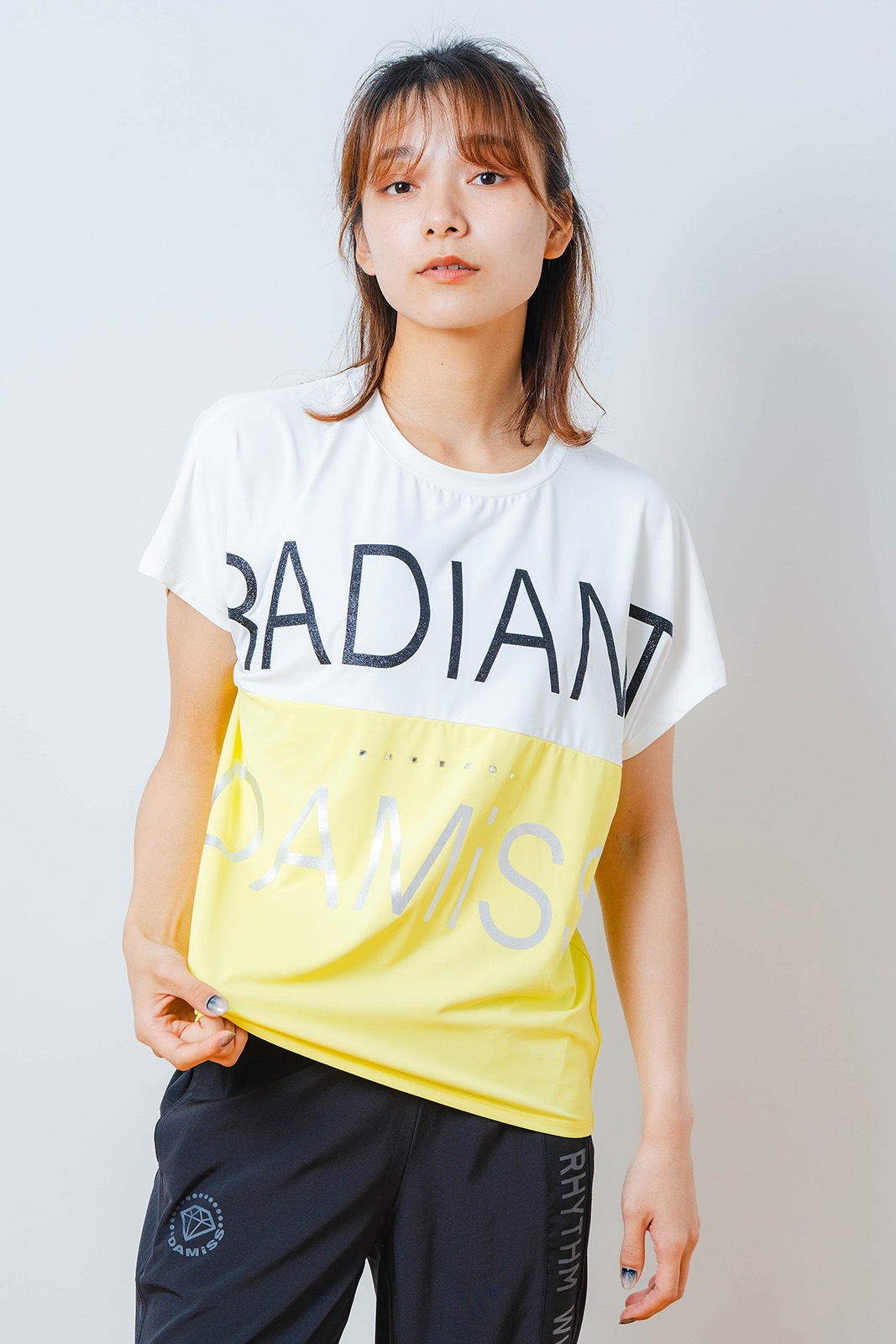 バイカラー Tシャツ  イエロー 1534-1614 