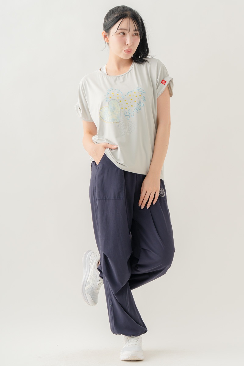 【先行割10％OFF】　MixハートストーンＴシャツ アイスグレー 1634-1489【8/17まで】