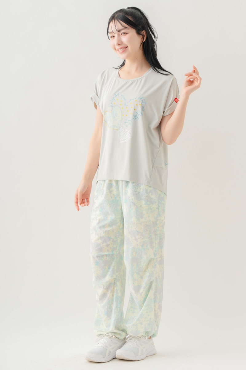 【先行割10％OFF】　MixハートストーンＴシャツ アイスグレー 1634-1489【8/17まで】