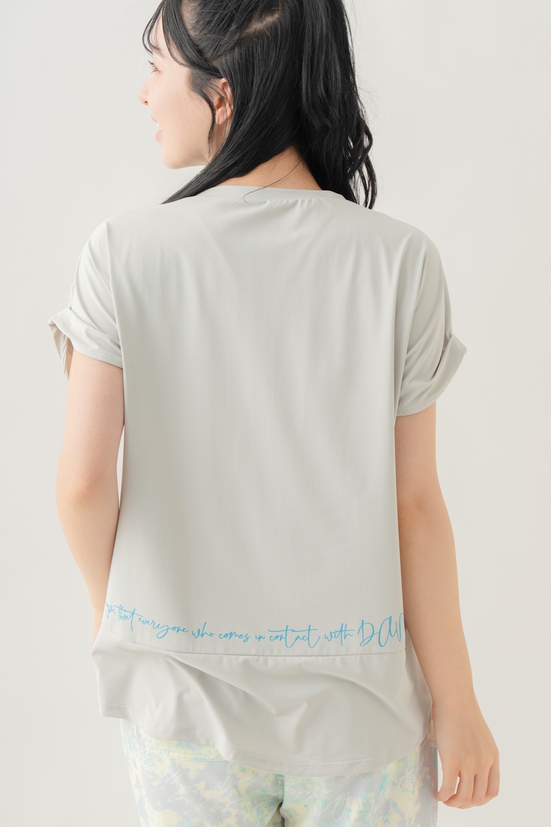 【先行割10％OFF】　MixハートストーンＴシャツ アイスグレー 1634-1489【8/17まで】