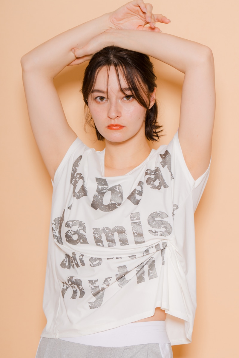 パネルロゴTシャツ ホワイト 1434-1604