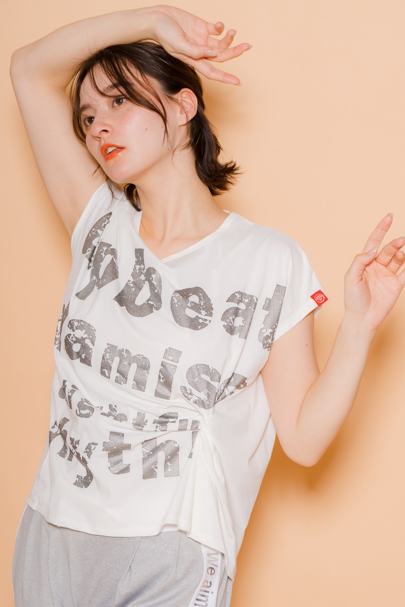 パネルロゴTシャツ ホワイト 1434-1604