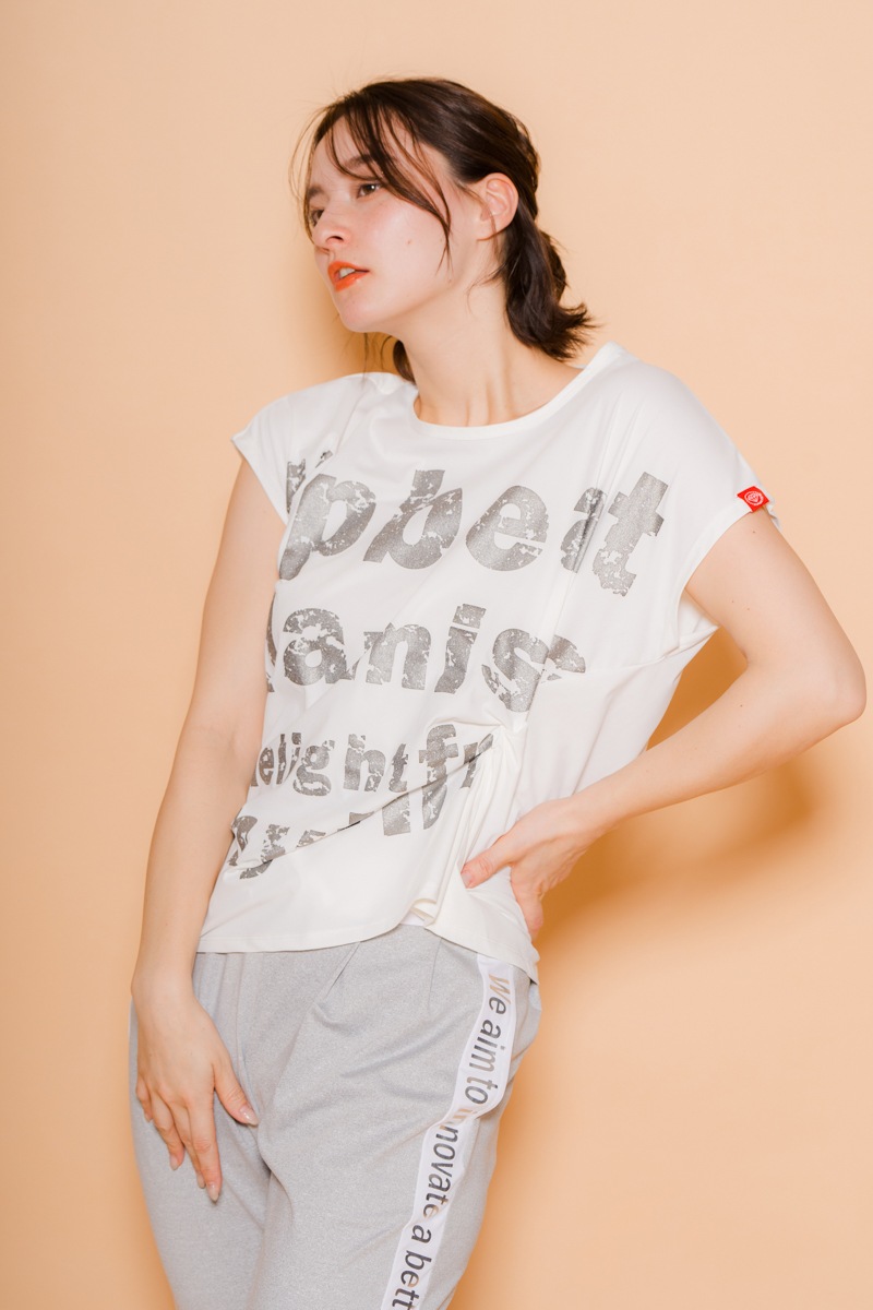 パネルロゴTシャツ ホワイト 1434-1604