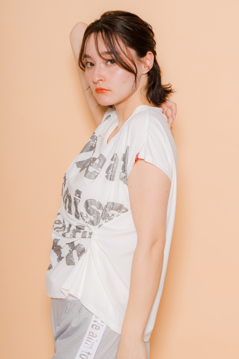 パネルロゴTシャツ ホワイト 1434-1604