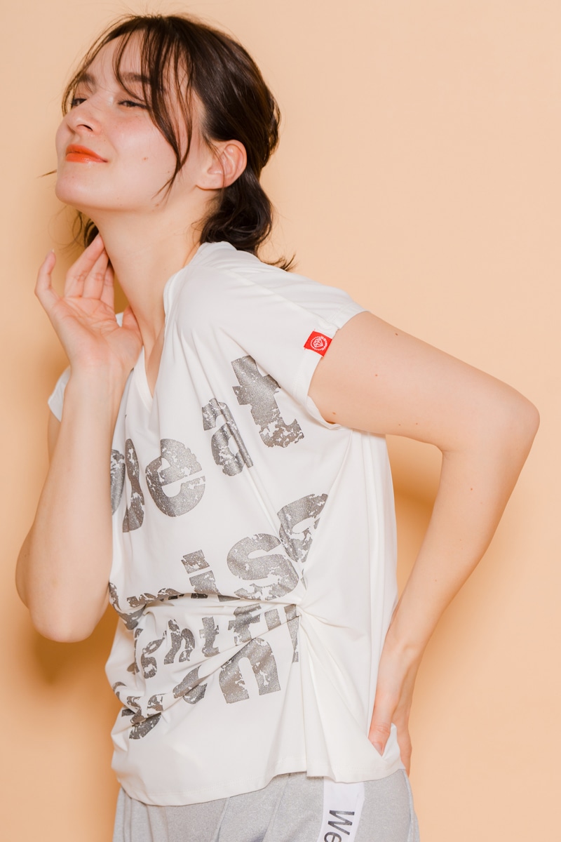 パネルロゴTシャツ ホワイト 1434-1604