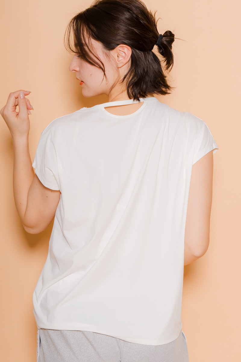 パネルロゴTシャツ ホワイト 1434-1604