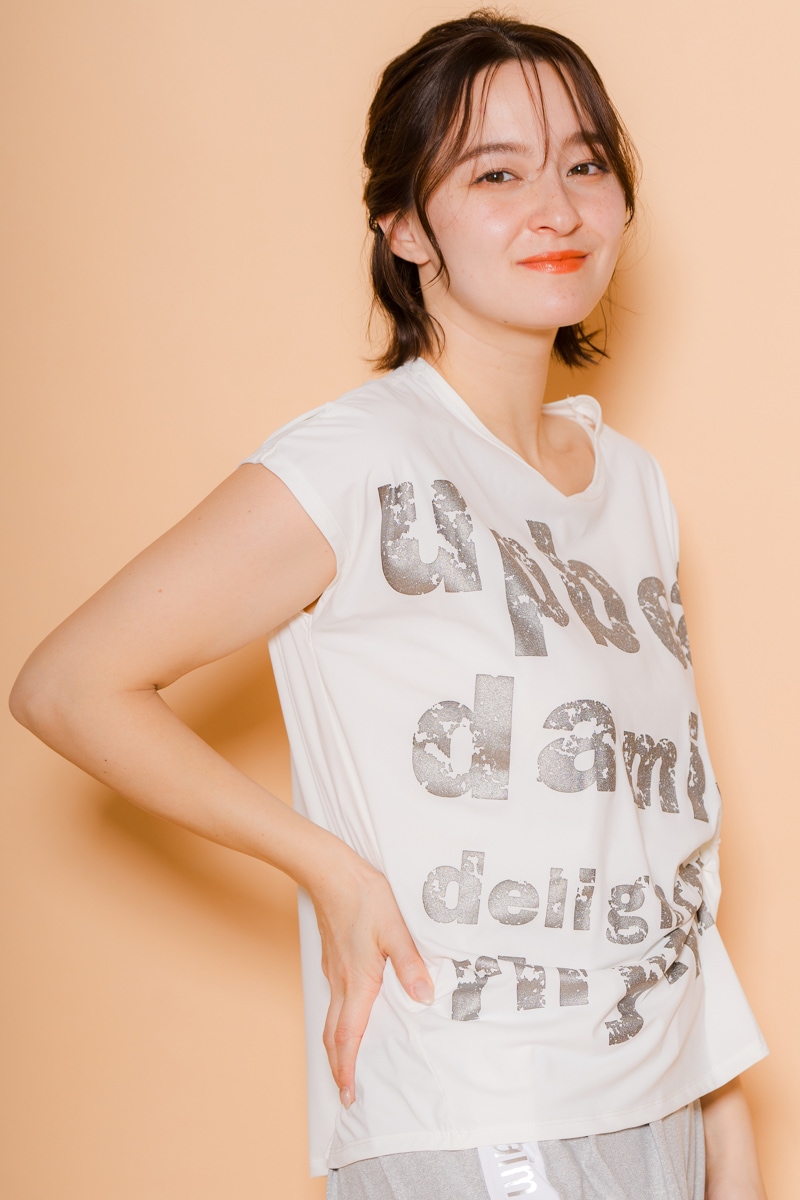 パネルロゴTシャツ ホワイト 1434-1604