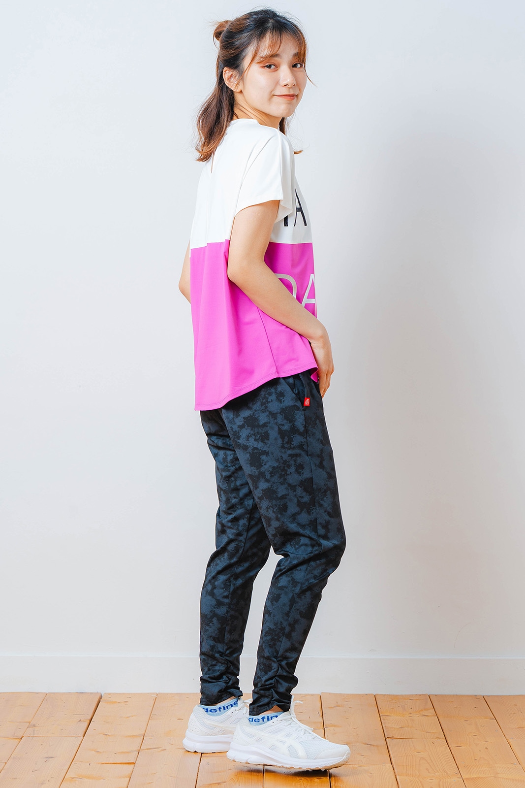 バイカラー Tシャツ ピンク 1534-1614