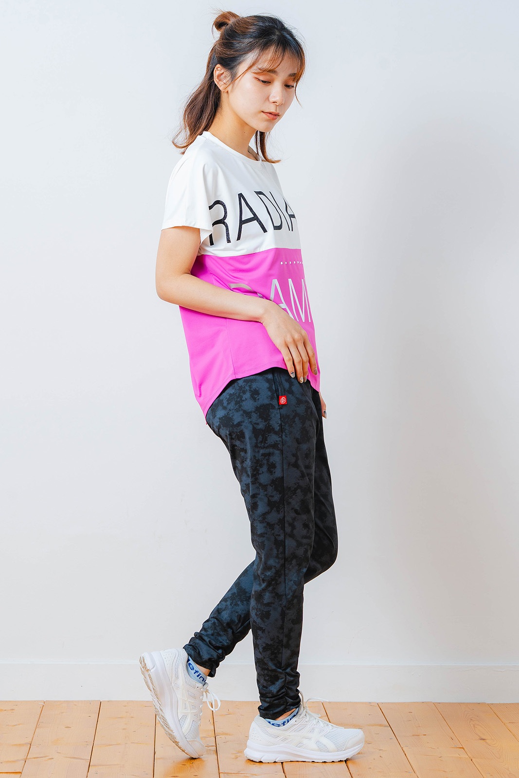 バイカラー Tシャツ ピンク 1534-1614