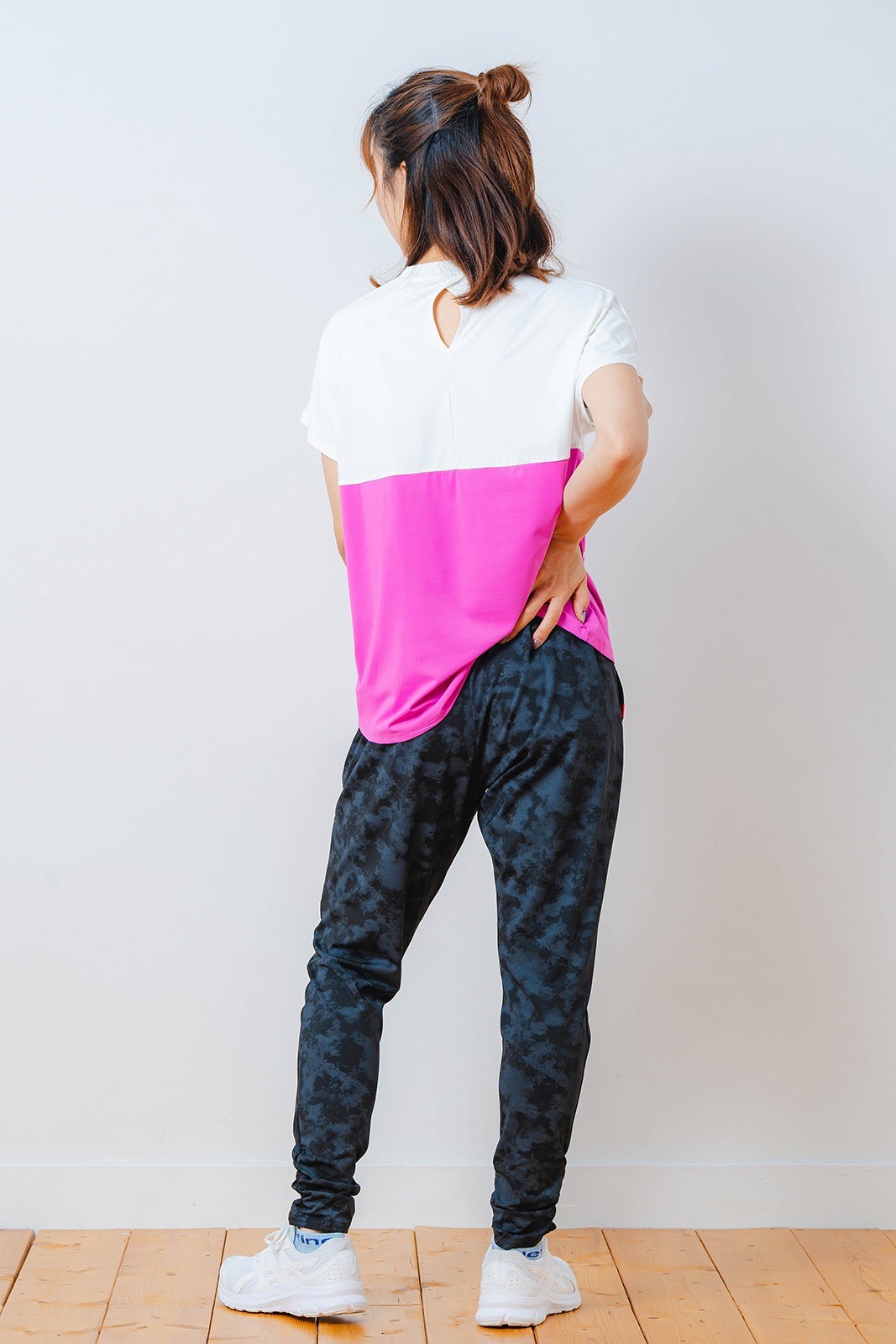 バイカラー Tシャツ ピンク 1534-1614