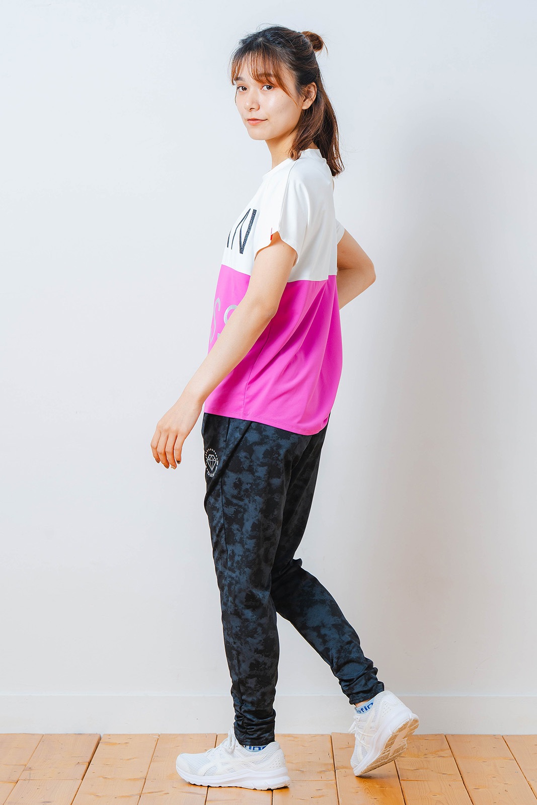 バイカラー Tシャツ ピンク 1534-1614