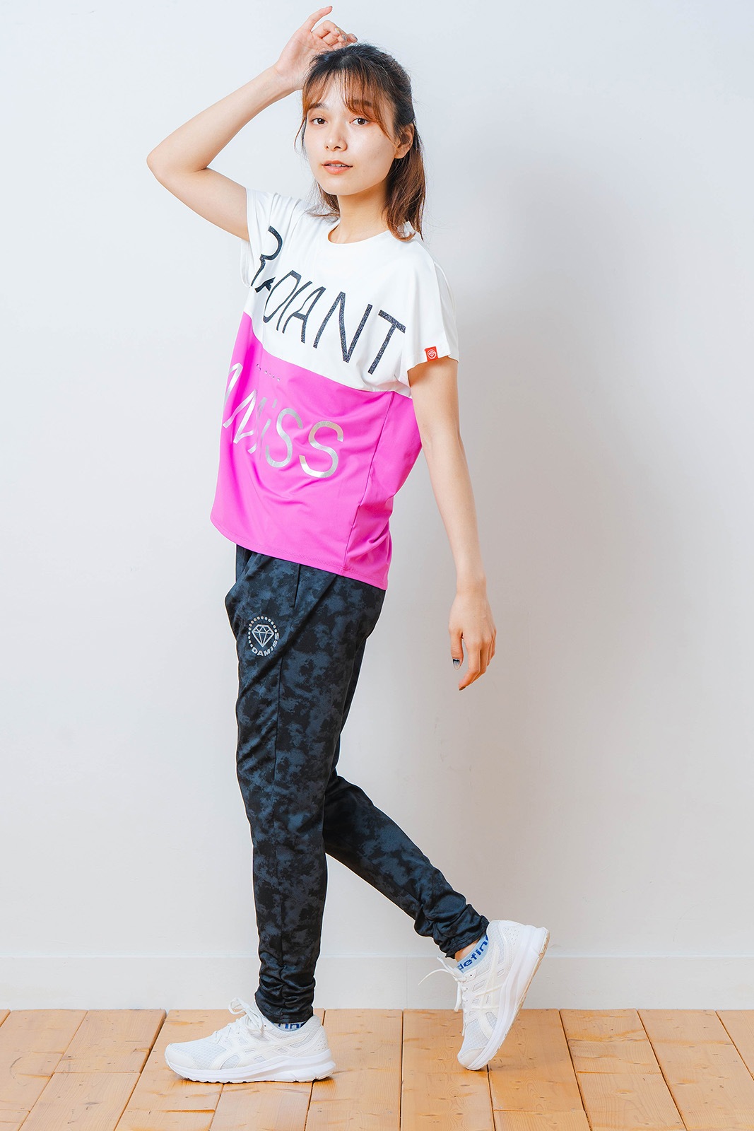 バイカラー Tシャツ ピンク 1534-1614