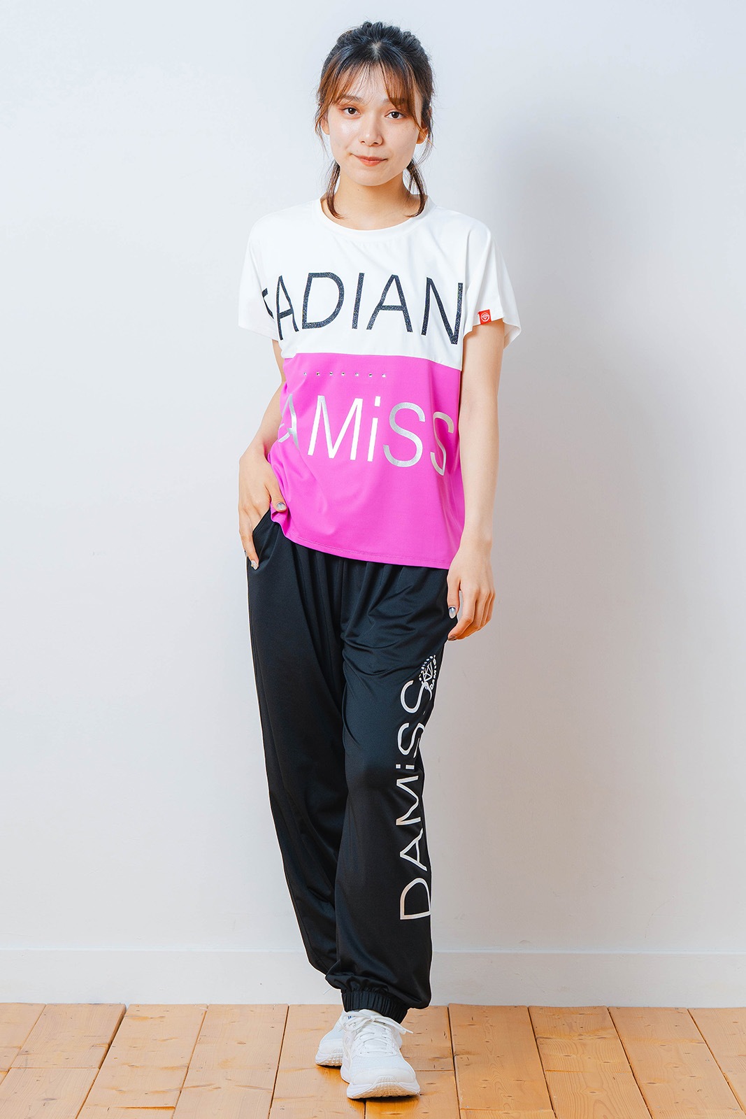 バイカラー Tシャツ ピンク 1534-1614