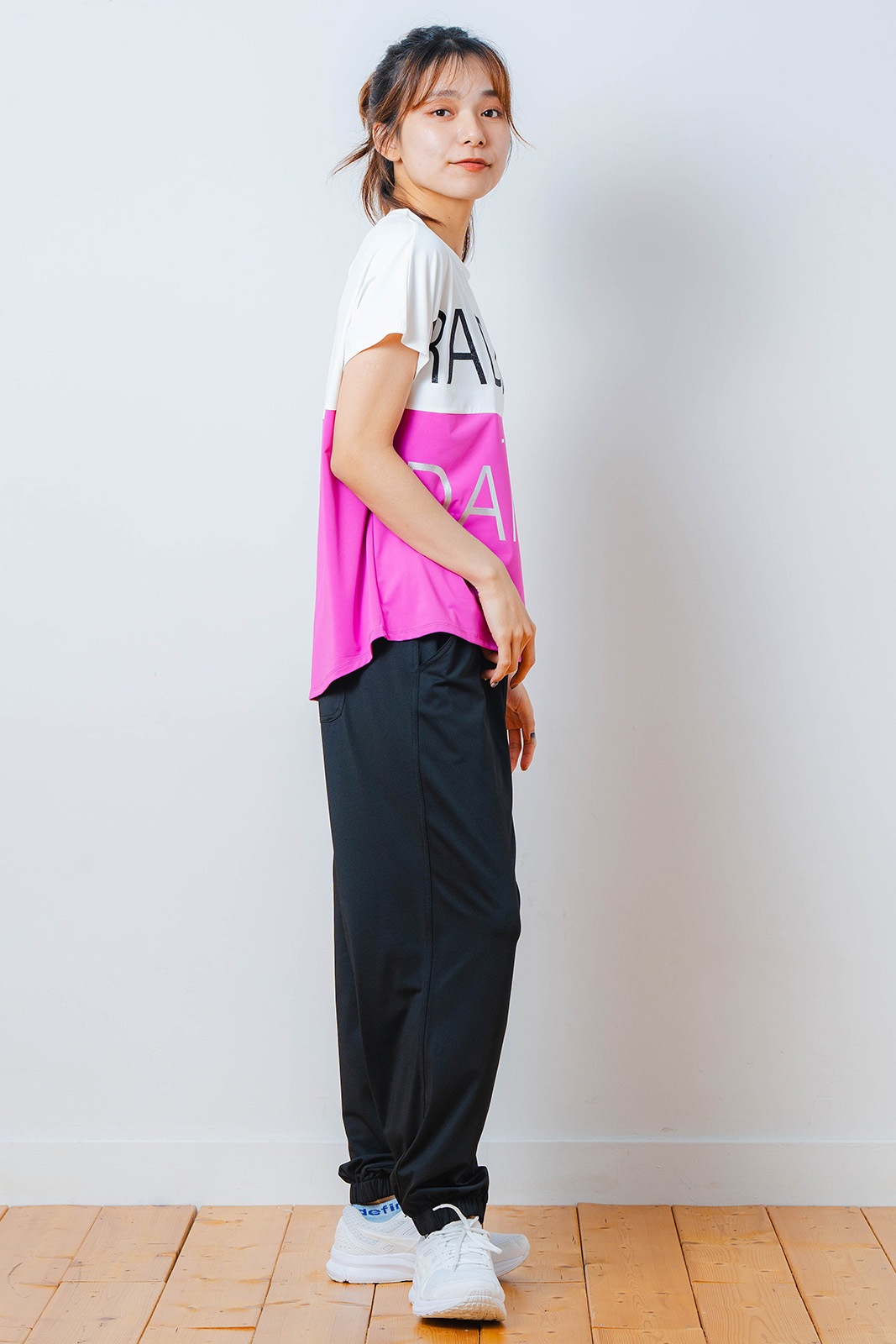 バイカラー Tシャツ ピンク 1534-1614