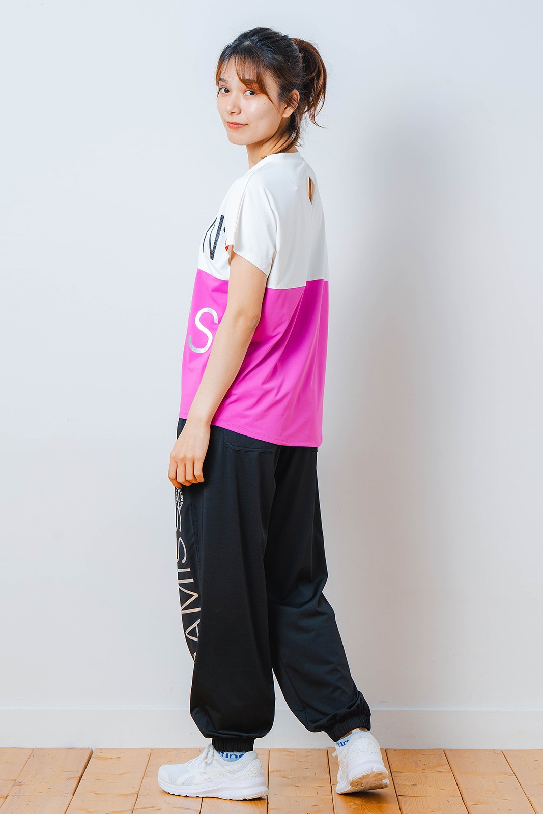 バイカラー Tシャツ ピンク 1534-1614