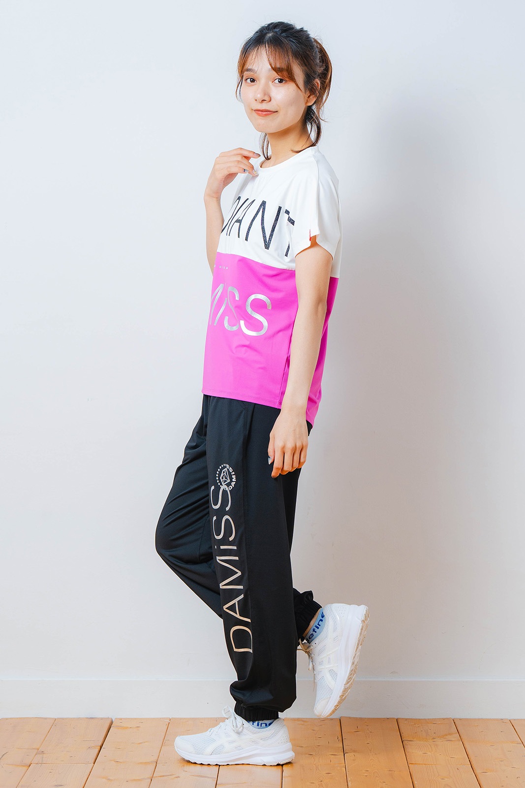 バイカラー Tシャツ ピンク 1534-1614