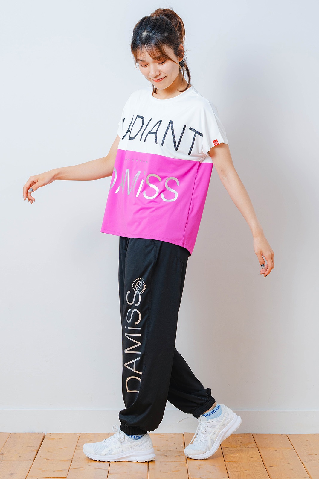 バイカラー Tシャツ ピンク 1534-1614