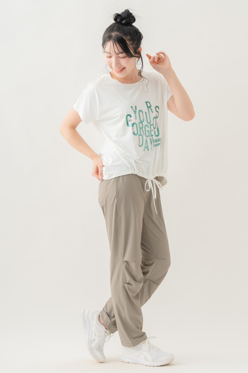 【先行割10％OFF】　メタルロゴプリントTシャツ ホワイト 1634-1490【8/17まで】