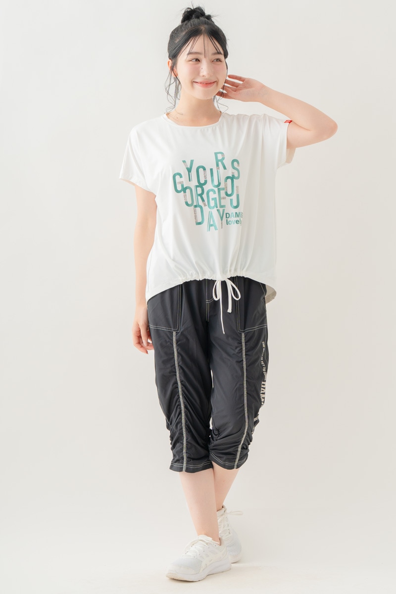 【先行割10％OFF】　メタルロゴプリントTシャツ ホワイト 1634-1490【8/17まで】
