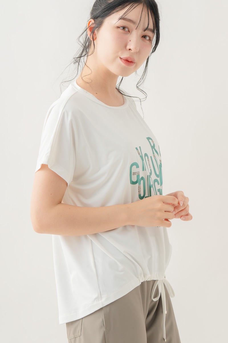 【先行割10％OFF】　メタルロゴプリントTシャツ ホワイト 1634-1490【8/17まで】