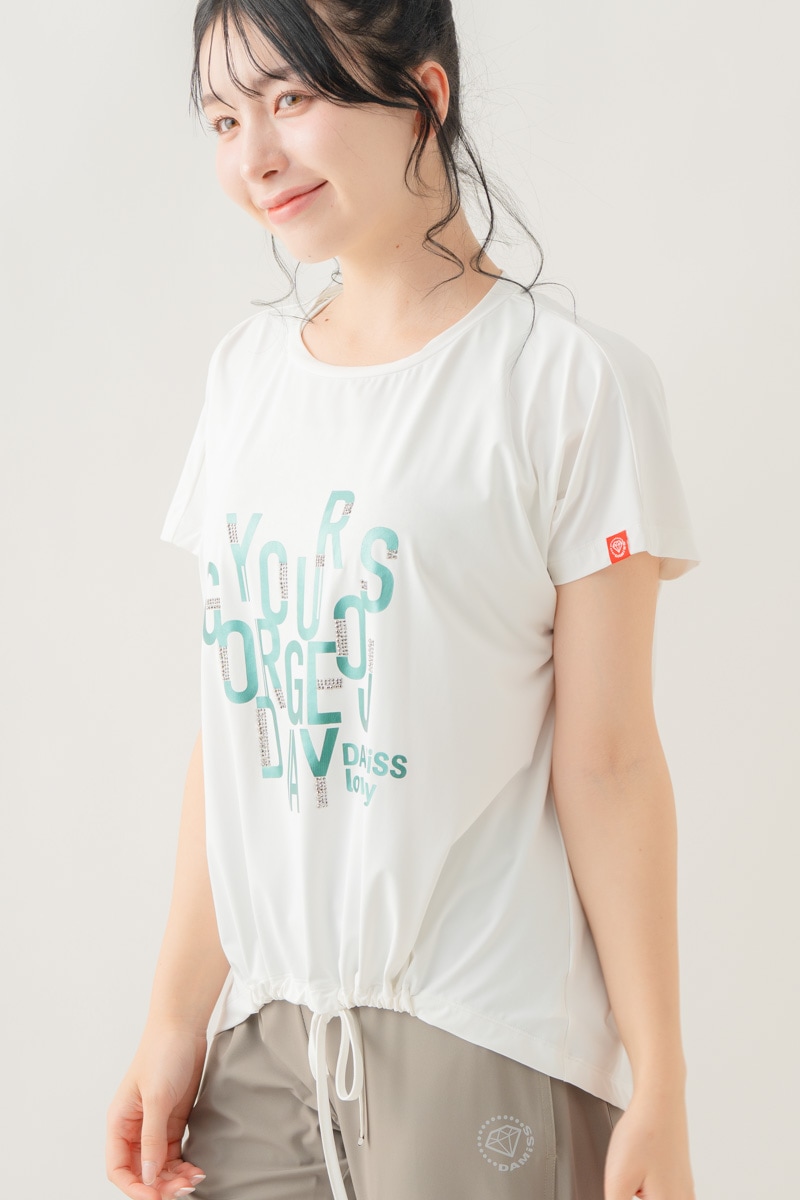 【先行割10％OFF】　メタルロゴプリントTシャツ ホワイト 1634-1490【8/17まで】