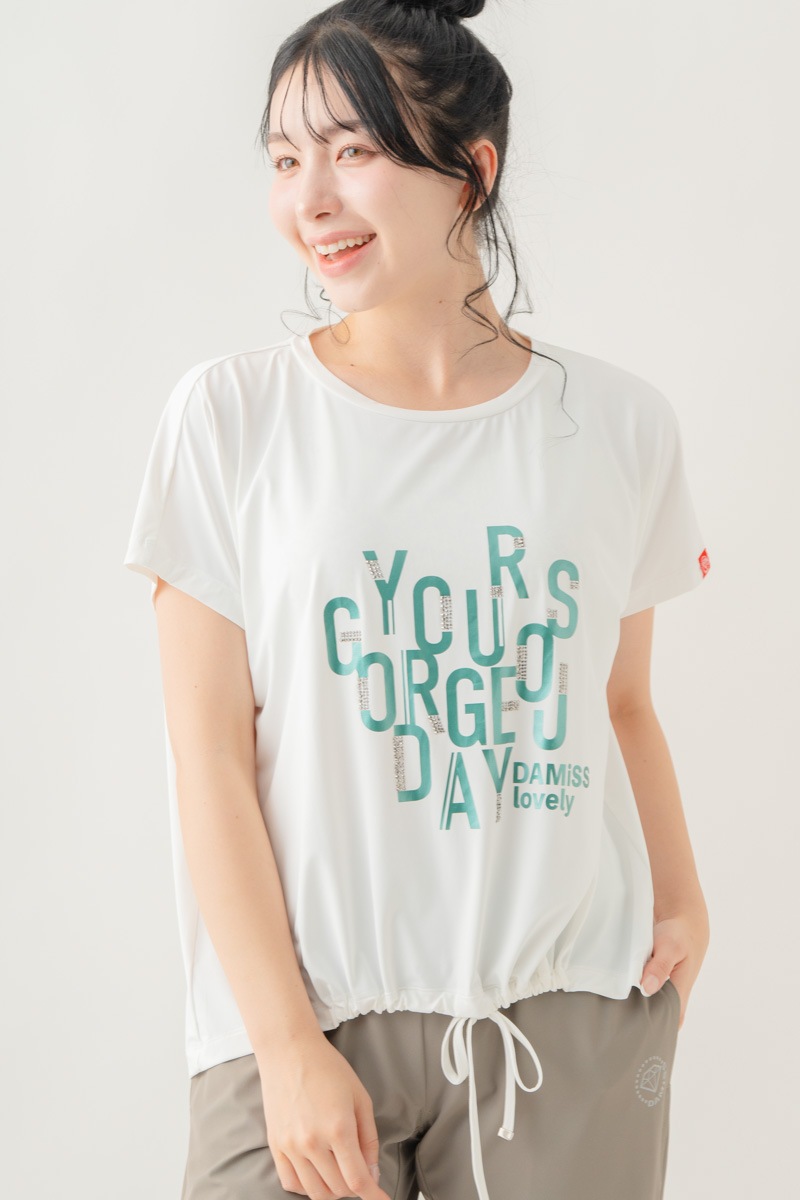 【先行割10％OFF】　メタルロゴプリントTシャツ ホワイト 1634-1490【8/17まで】