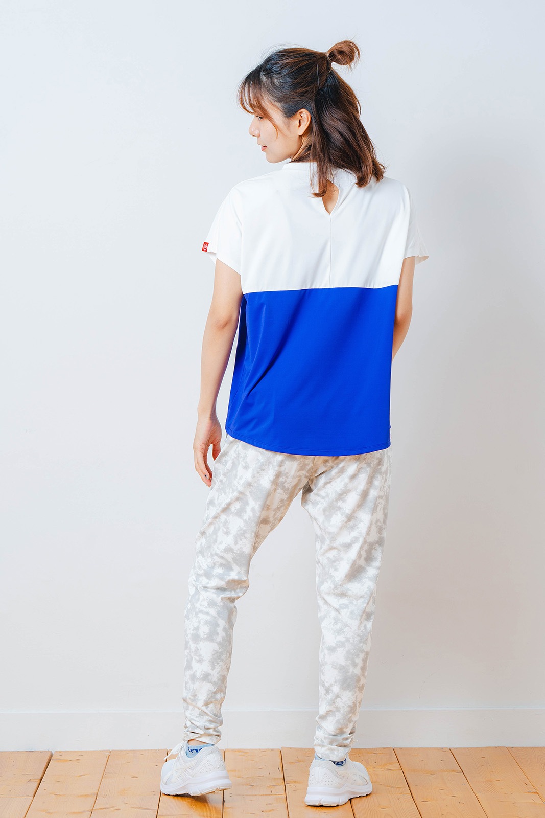 バイカラー Tシャツ ブルー 1534-1614