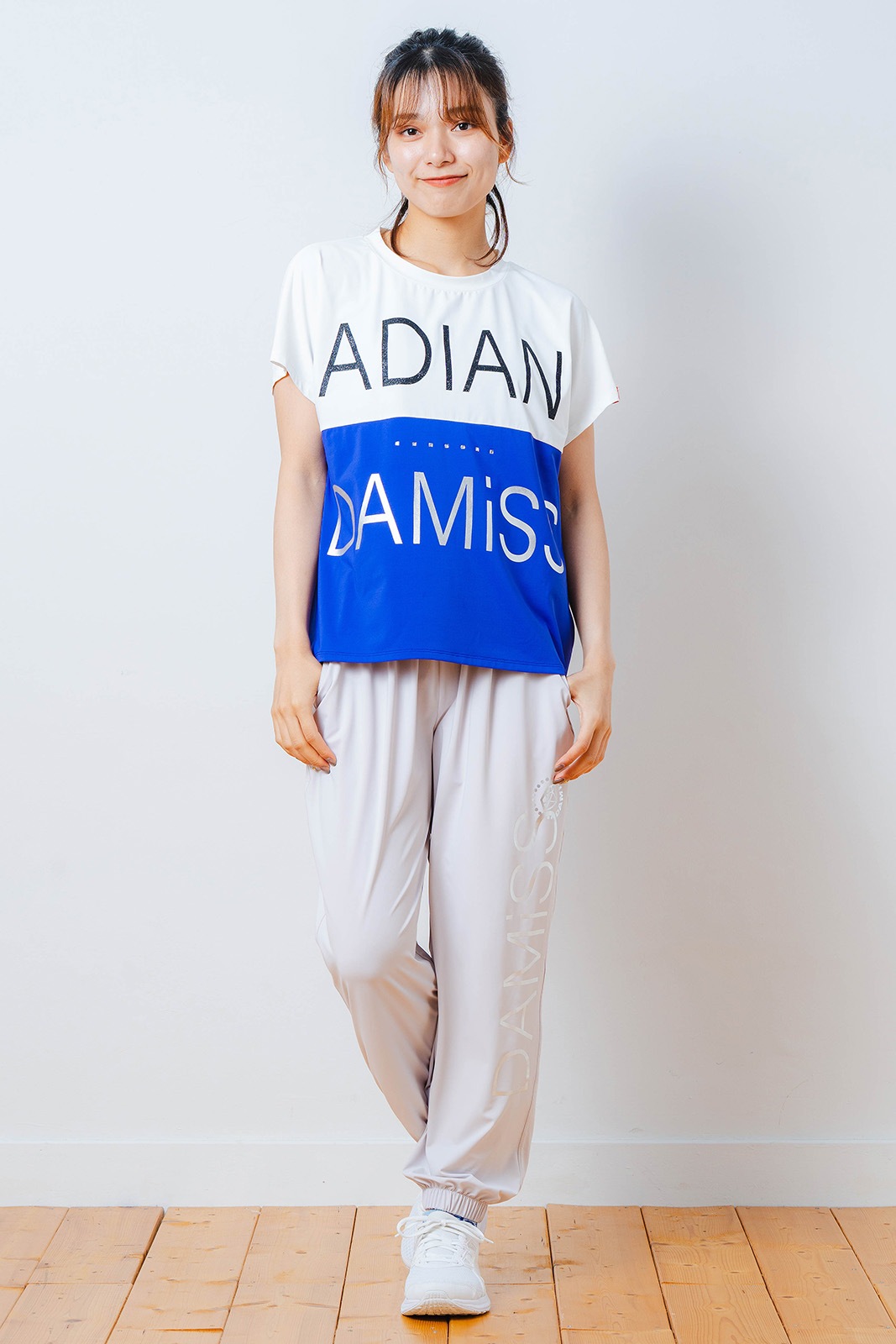 バイカラー Tシャツ ブルー 1534-1614