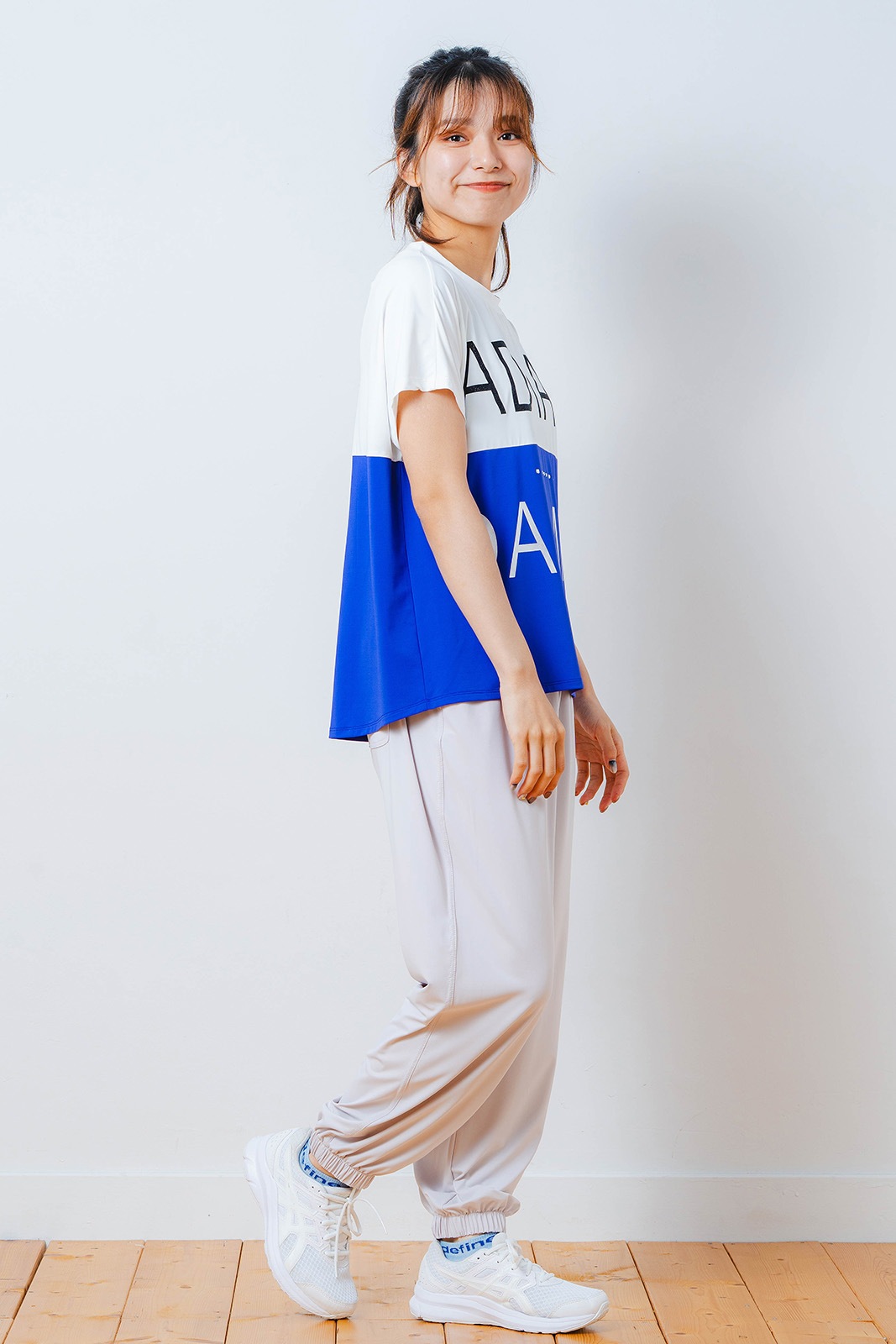 バイカラー Tシャツ ブルー 1534-1614