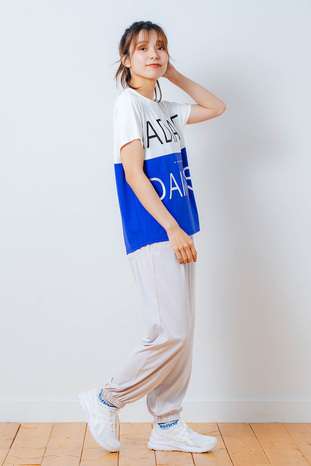 バイカラー Tシャツ ブルー 1534-1614