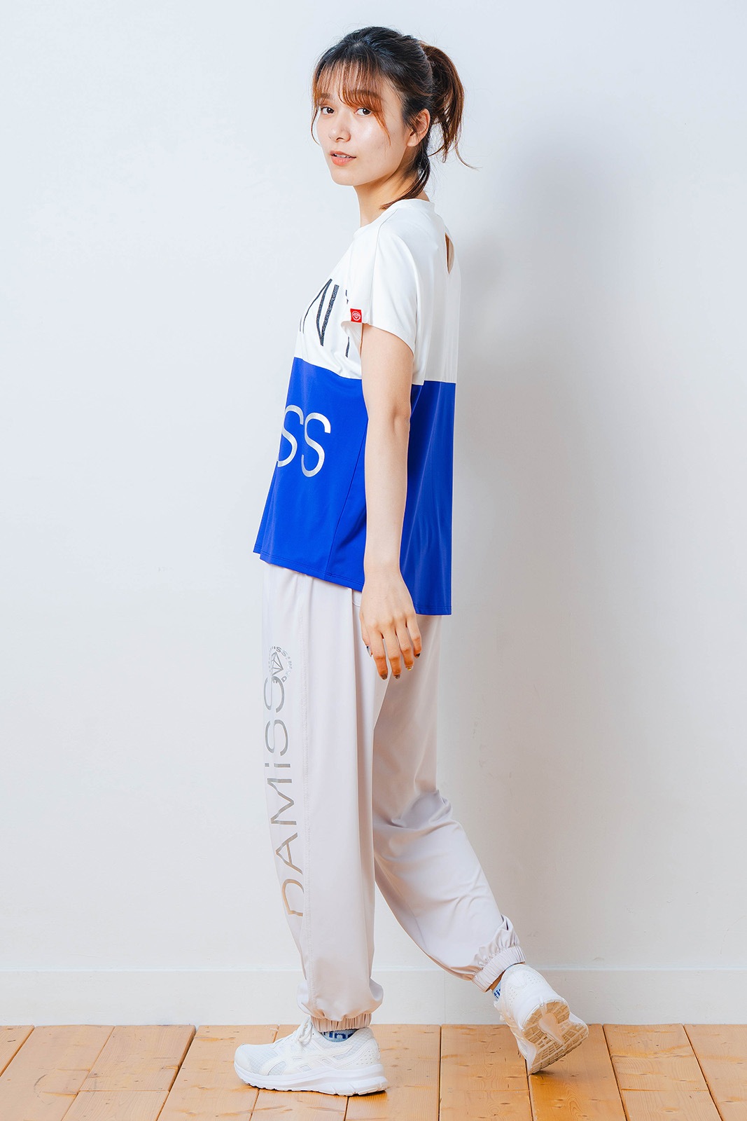 バイカラー Tシャツ ブルー 1534-1614