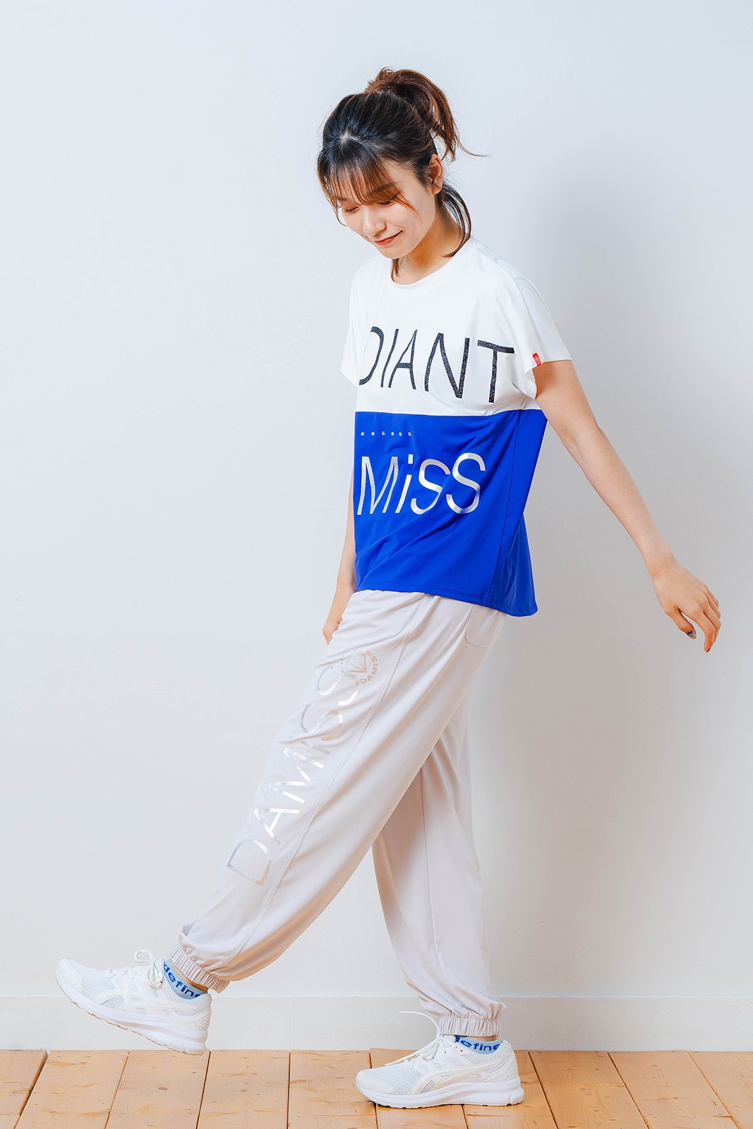 バイカラー Tシャツ ブルー 1534-1614