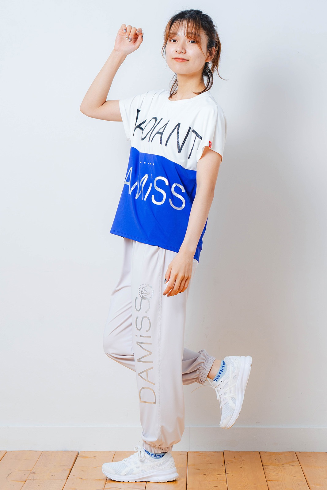 バイカラー Tシャツ ブルー 1534-1614