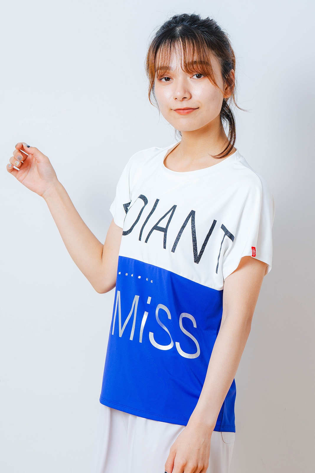 バイカラー Tシャツ ブルー 1534-1614