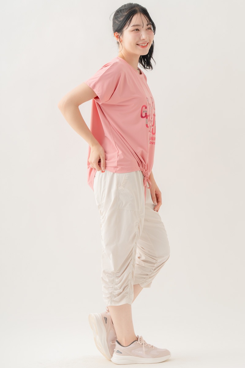 【先行割10％OFF】　メタルロゴプリントTシャツ ピンク 1634-1490【8/17まで】