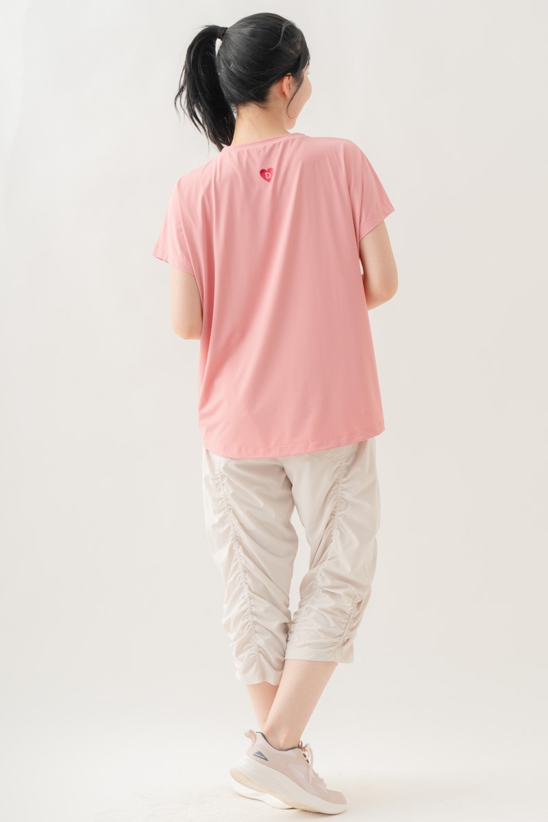【先行割10％OFF】　メタルロゴプリントTシャツ ピンク 1634-1490【8/17まで】
