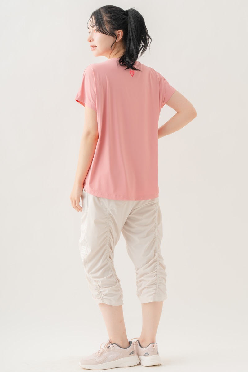 【先行割10％OFF】　メタルロゴプリントTシャツ ピンク 1634-1490【8/17まで】