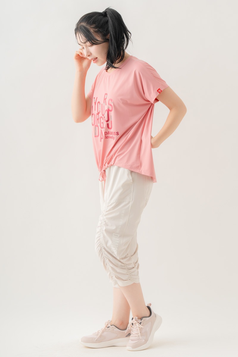 【先行割10％OFF】　メタルロゴプリントTシャツ ピンク 1634-1490【8/17まで】