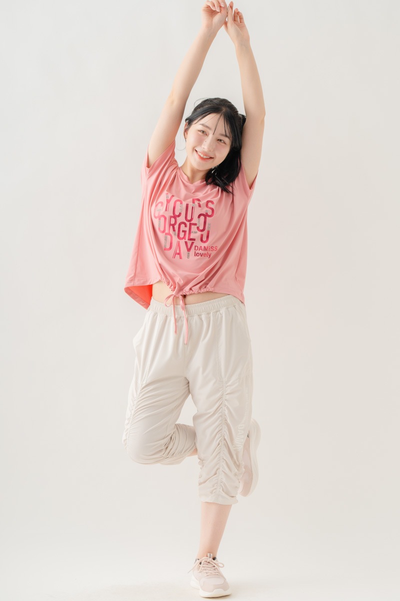 【先行割10％OFF】　メタルロゴプリントTシャツ ピンク 1634-1490【8/17まで】
