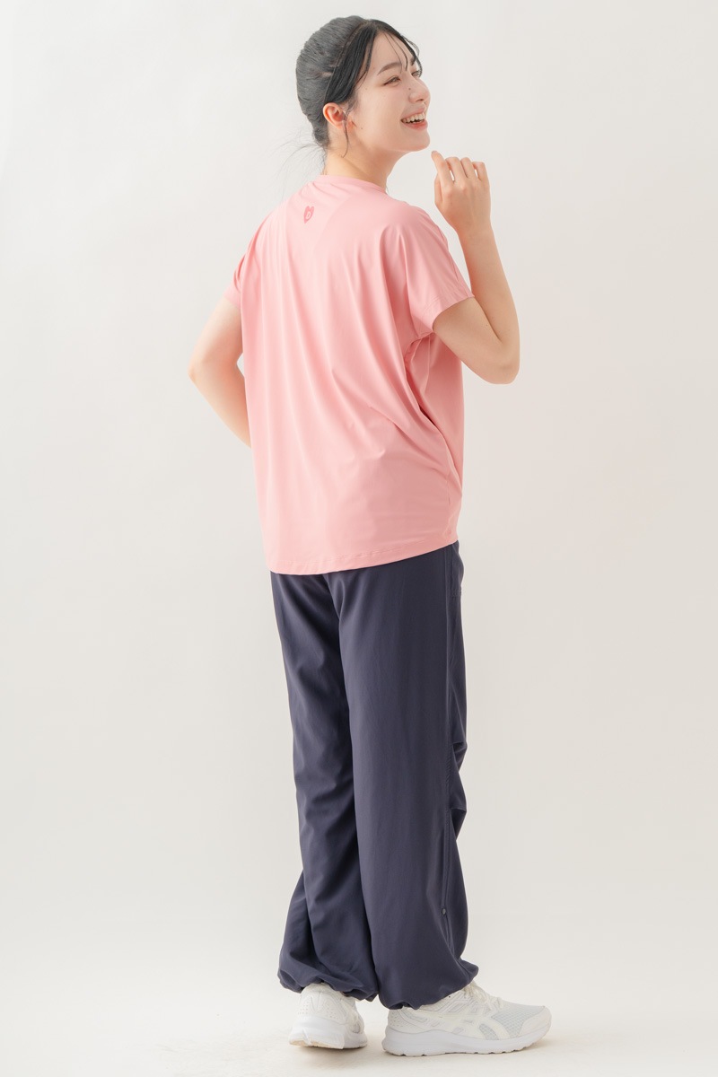 【先行割10％OFF】　メタルロゴプリントTシャツ ピンク 1634-1490【8/17まで】