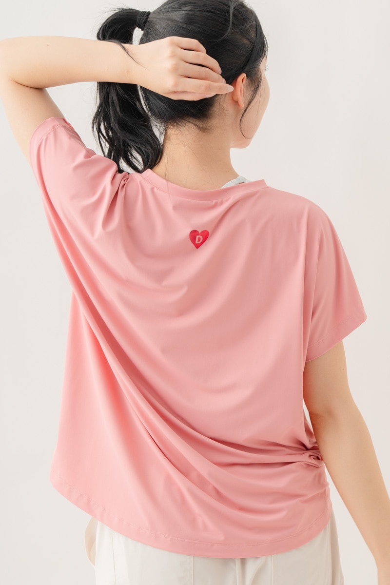 【先行割10％OFF】　メタルロゴプリントTシャツ ピンク 1634-1490【8/17まで】