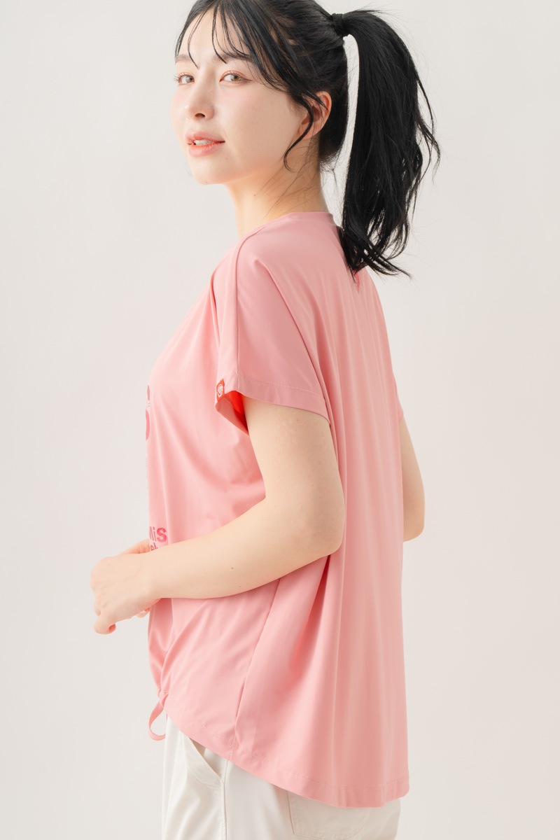 【先行割10％OFF】　メタルロゴプリントTシャツ ピンク 1634-1490【8/17まで】