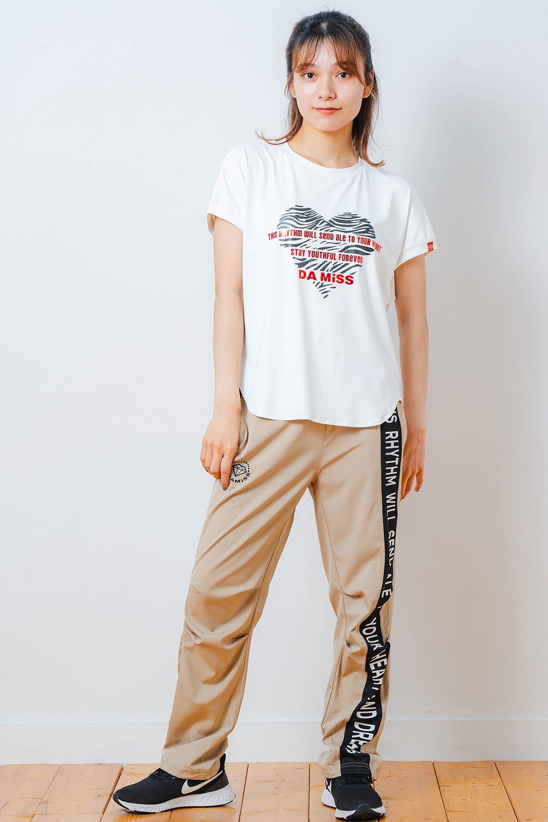 ハートゼブラ Tシャツ ホワイト 1534-1615