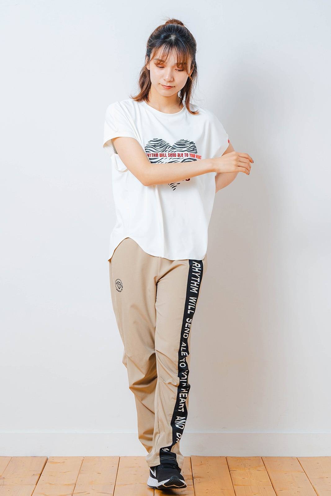 ハートゼブラ Tシャツ ホワイト 1534-1615