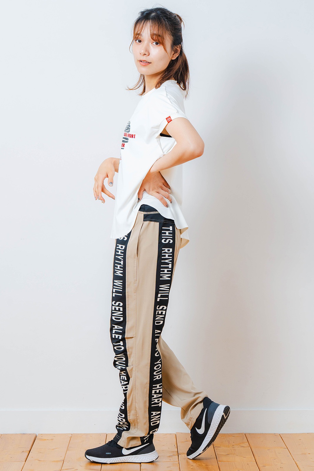 ハートゼブラ Tシャツ ホワイト 1534-1615