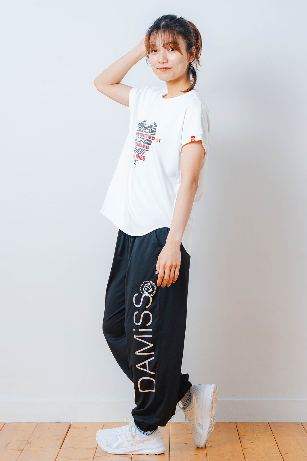 ハートゼブラ Tシャツ ホワイト 1534-1615